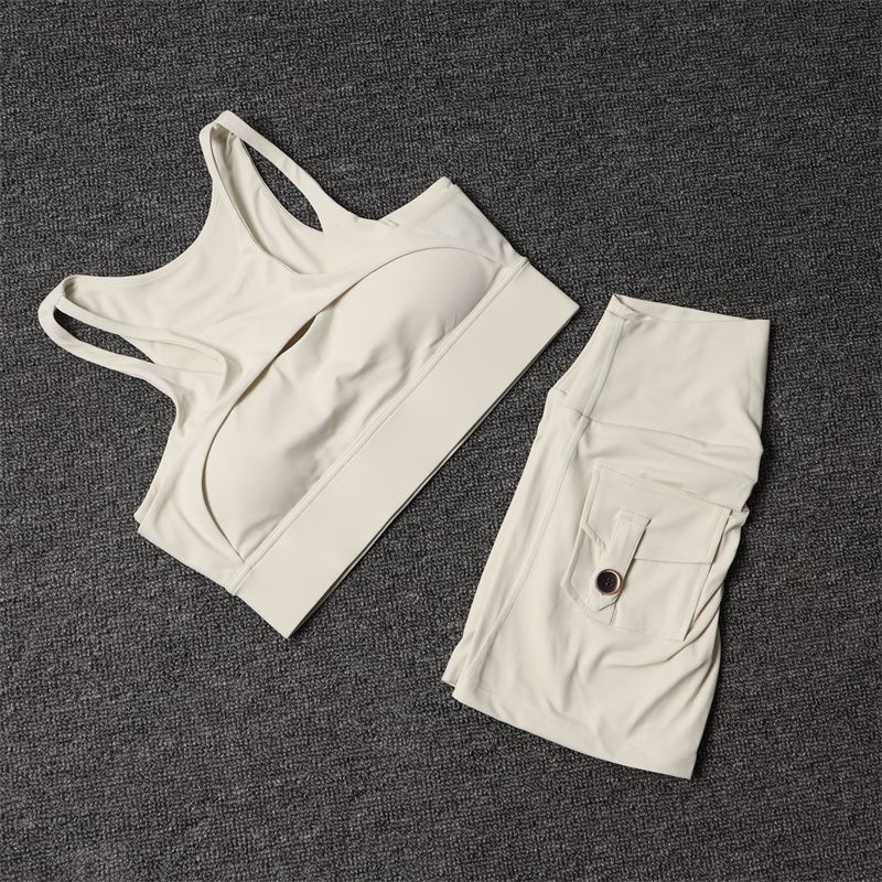 Pilates Yoga Leggings - Fitness Shorts Yoga Sets Women's Tracksuit