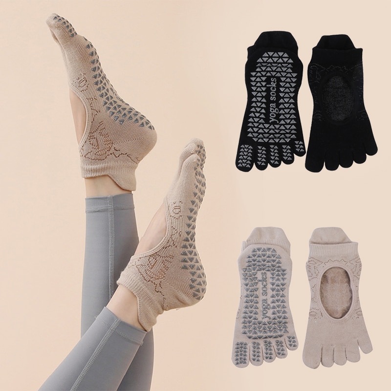 Pilates Yoga Grip Socks - Women Yoga Toe Socks High Quality
