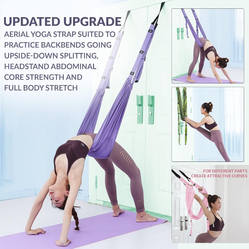 Pilates Yoga Aerial - Adjustable Aerial Yoga Hammock Set Pilates