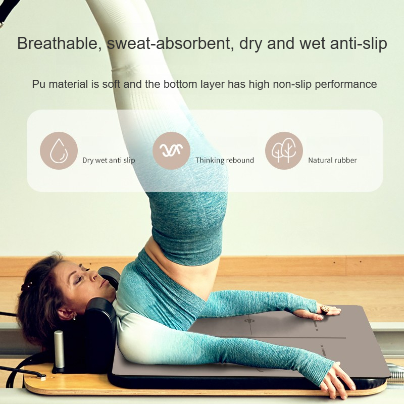 Pilates Reformer Mat Non Slip  - Pilates Yoga Logo review and price