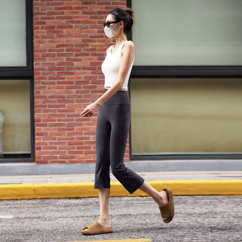 Cropped Flared Yoga Pants for  - Pilates Yoga Roma review and price