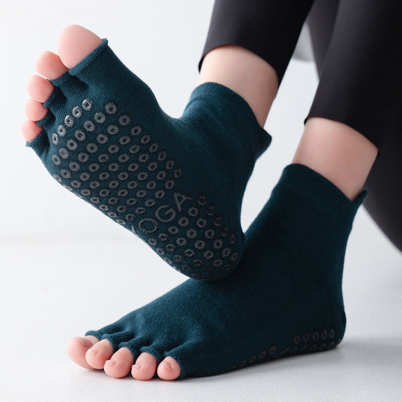 Yoga Socks Half Toe Anti-Slip  - Pilates Yoga Grip Socks review and price