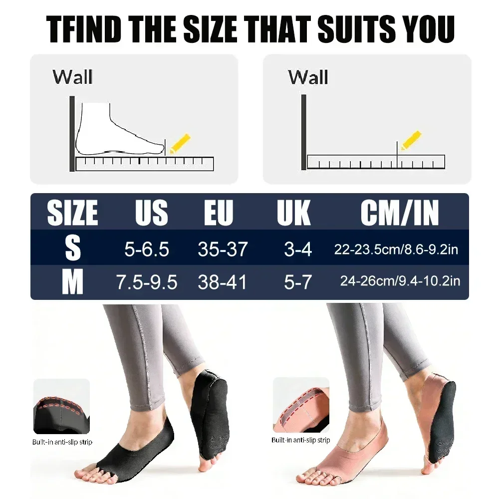 1Pair Toeless Yoga Pilates Soc - Pilates Yoga Grip Socks review and price