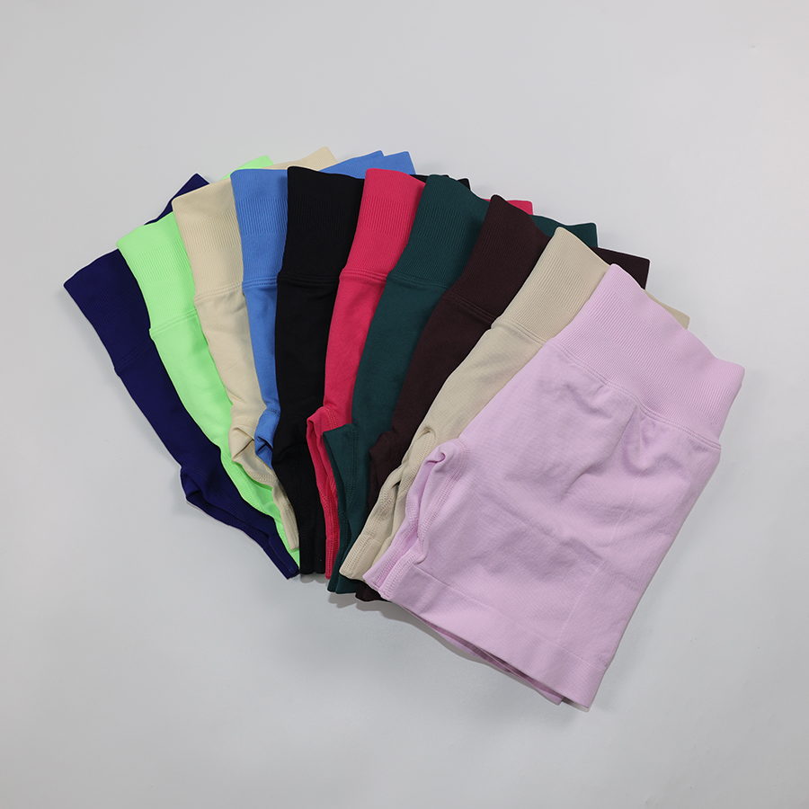 Low Ribbed Waist Yoga Shorts W - Pilates Yoga Logo review and price