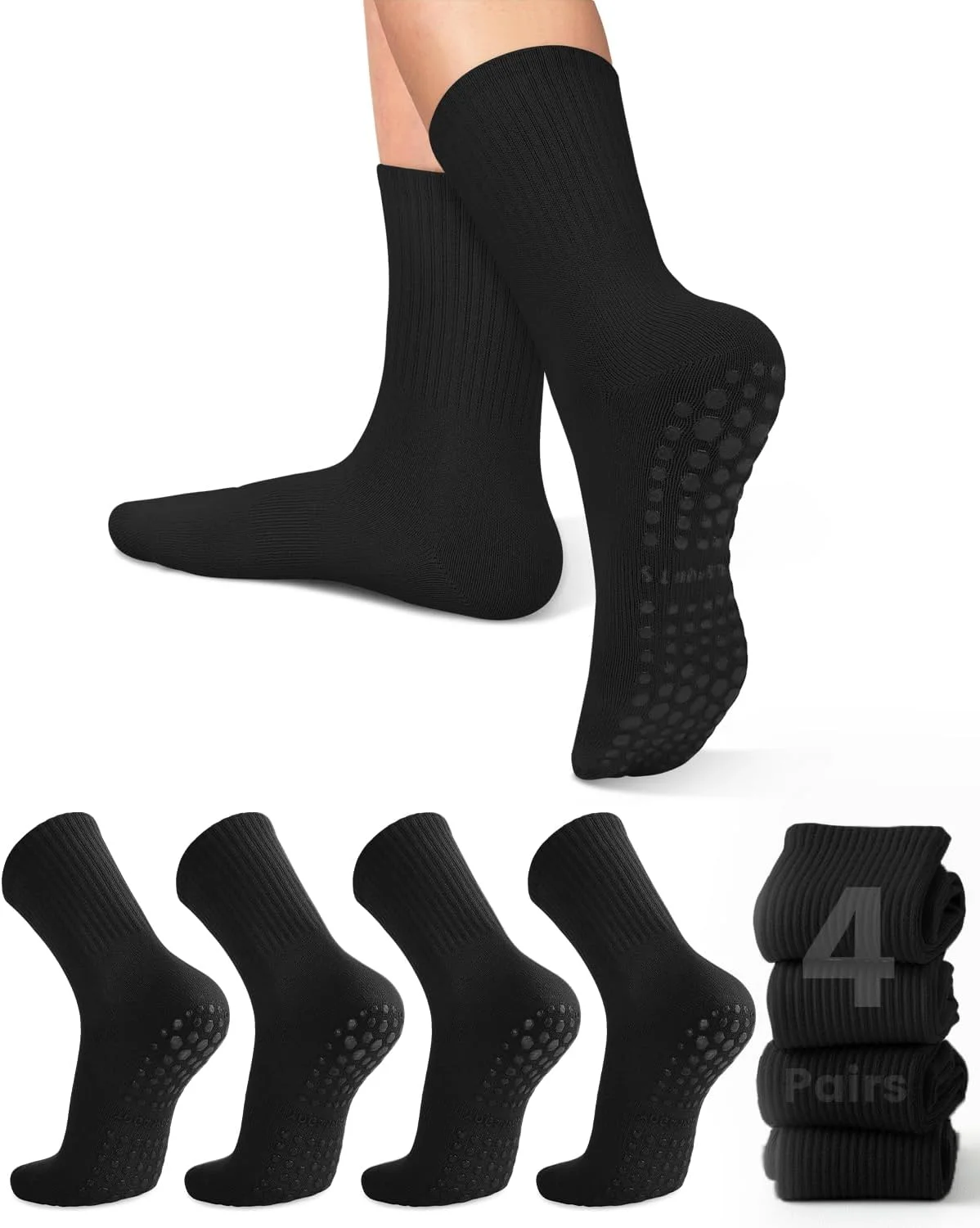 4 pairs of women's yoga socks, - Pilates Yoga Origin review and price