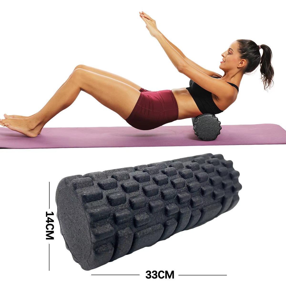 30/33cm Fitness Foam Roller Yo - Pilates Yoga Home review and price