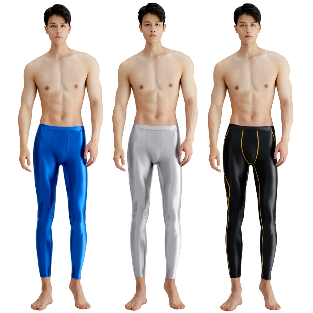 AMORESY Men Satin Smooth Runni - Pilates Yoga Leggings review and price