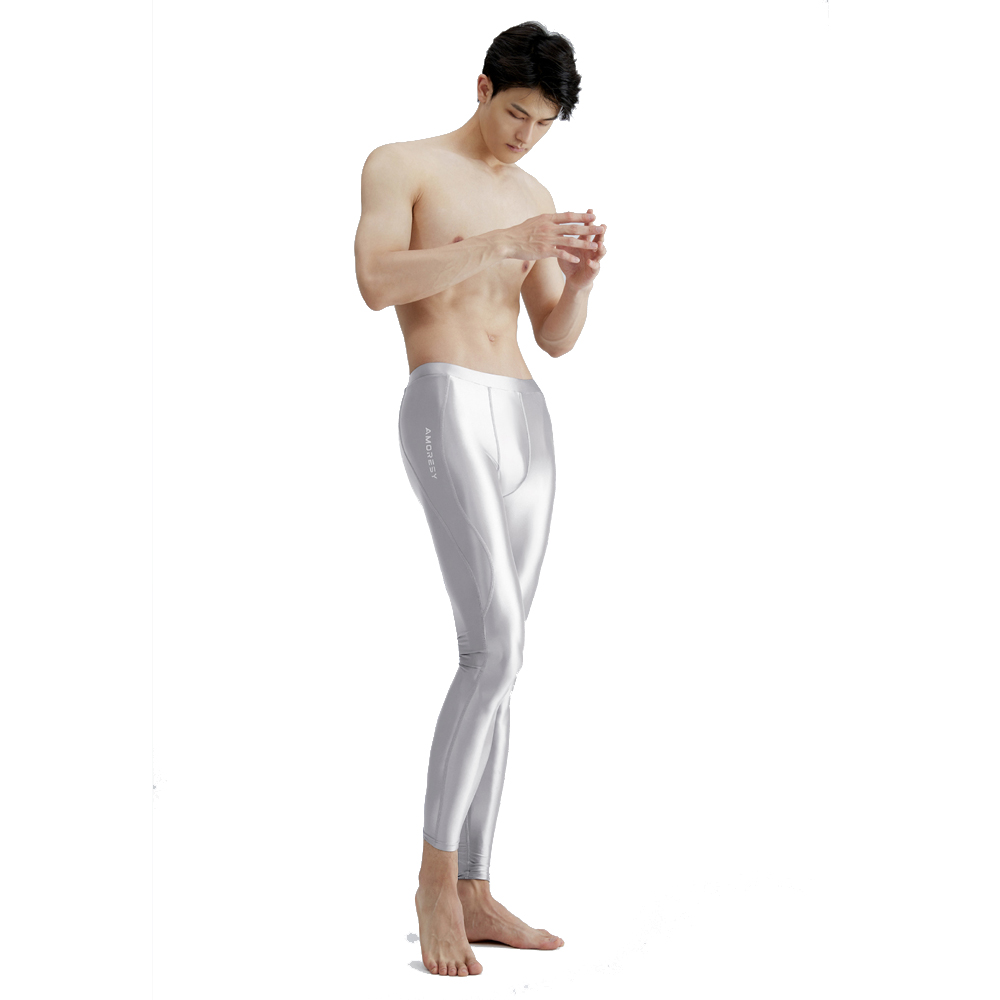 AMORESY Men Satin Smooth Runni - Pilates Yoga Leggings review and price
