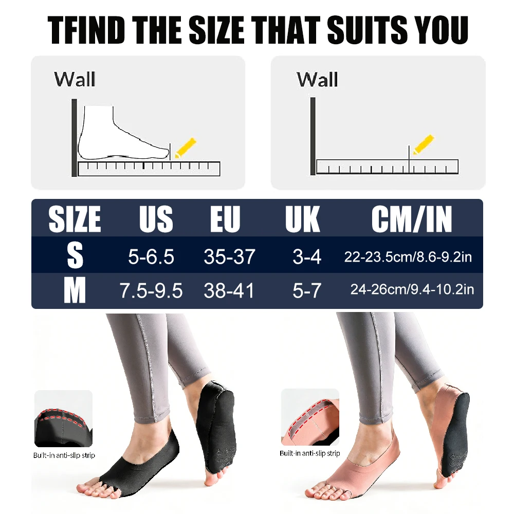 1Pair Toeless Yoga Socks for W - Pilates Yoga Home review and price
