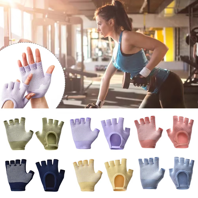 1Pair Half Finger Anti-Slip Yo - Pilates Yoga Aerial review and price