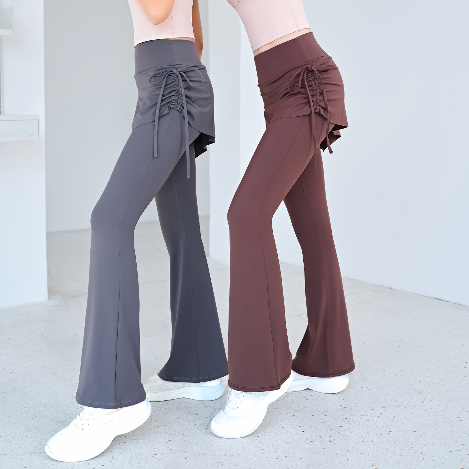 High Waist Flared Yoga Skort f - Pilates Yoga Roma review and price