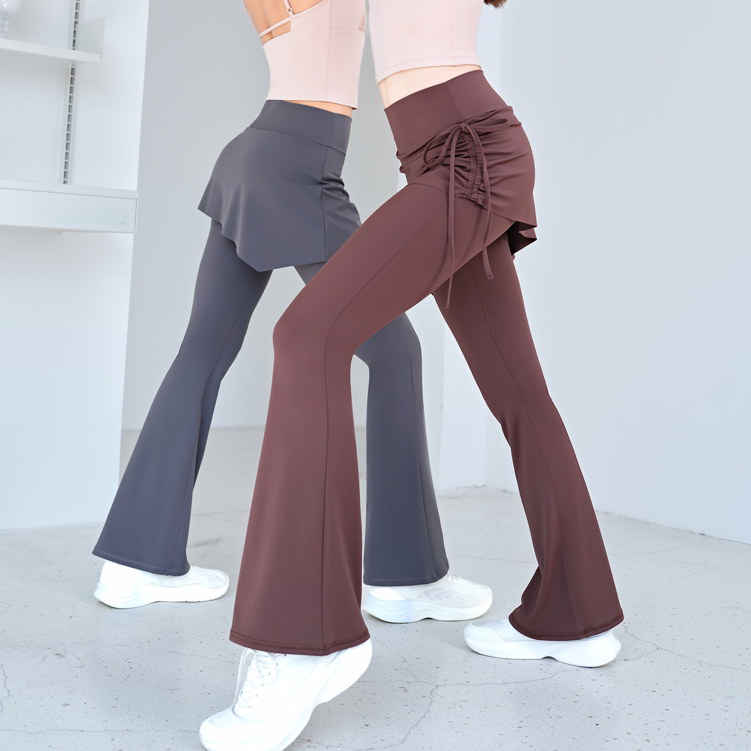 High Waist Flared Yoga Skort f - Pilates Yoga Roma review and price