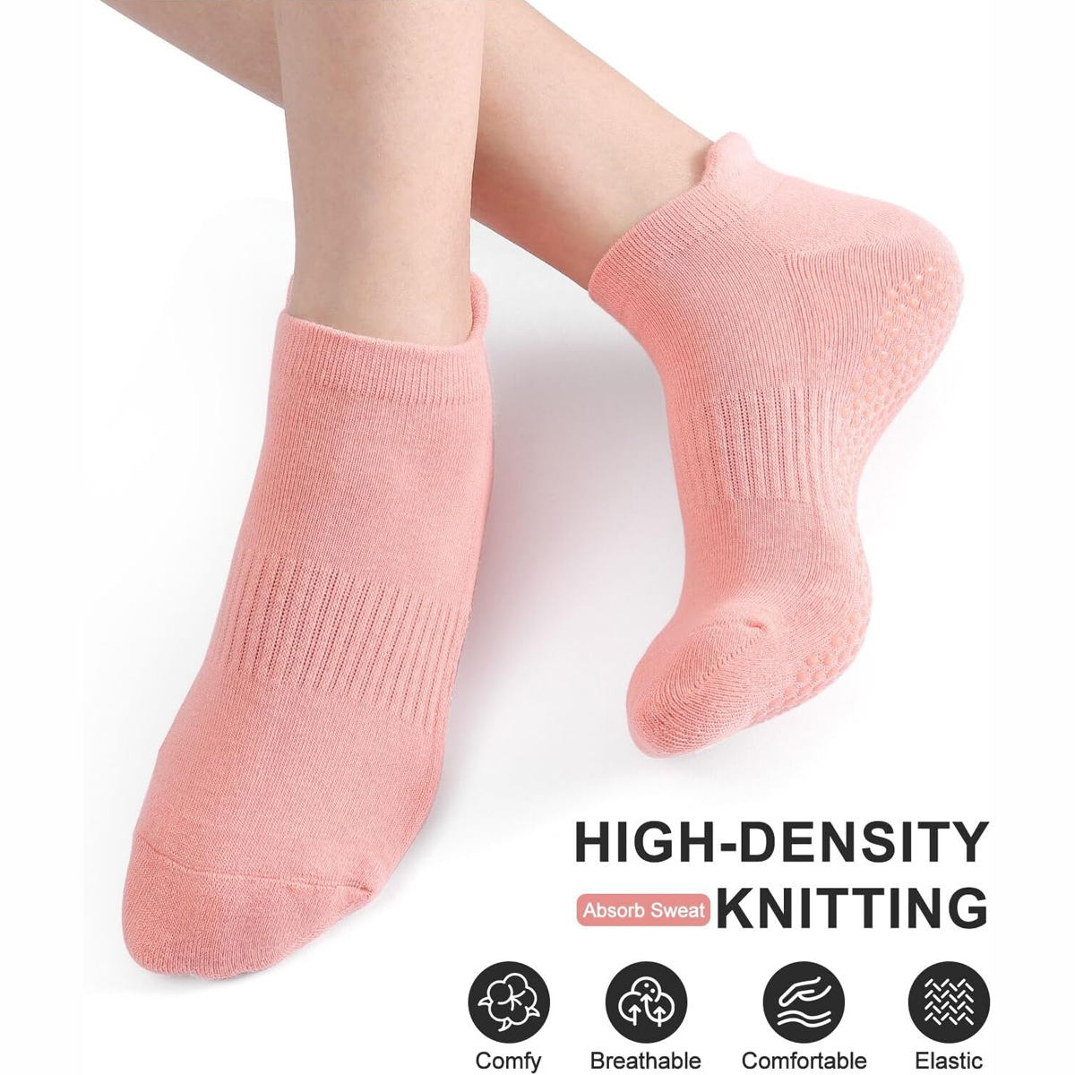 6 Pairs Yoga Socks for Women P - Pilates Yoga Grip Socks review and price